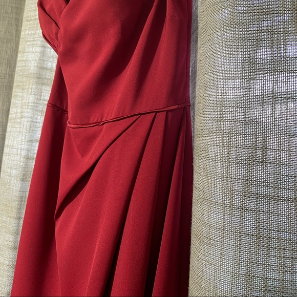 Women’s JS Collections Red Off The Shoulder Long Dress Prom Graduation Wedding - Picture 9 of 15